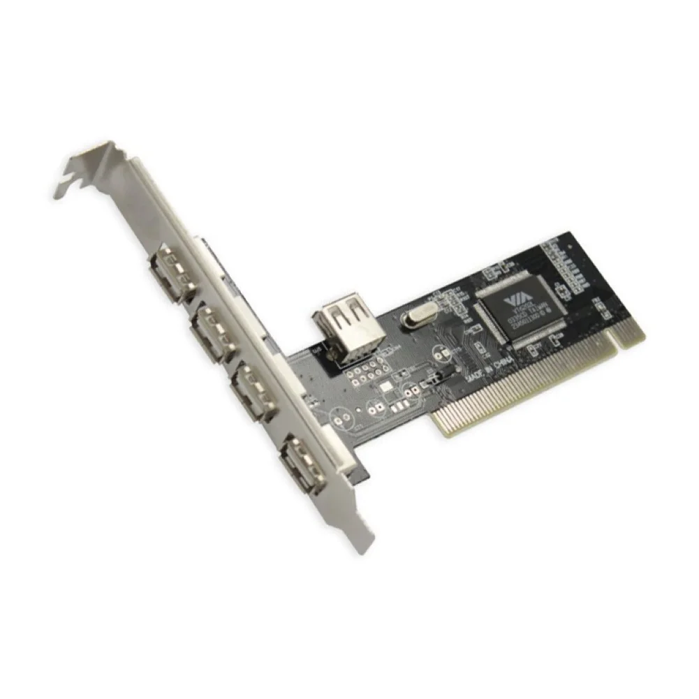 Новый USB 2 0 адаптер карты расширения внутренняя и внешняя 480 Мбит PCI до 4 + 1 питания