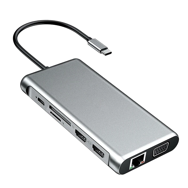 

Док-станция для ноутбука 12 в 1, USB 3,5, HDMI, VGA, RJ45, мм