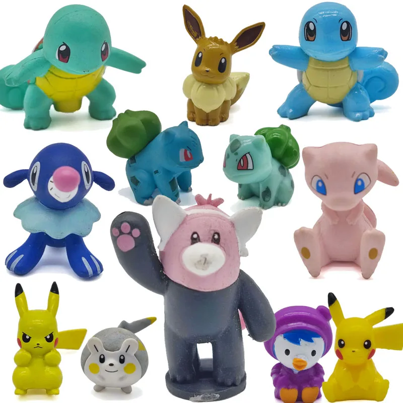 Фигурки покемона оригинальные аниме-фигурки Пикачу Бульбазавр Сквиртл милые