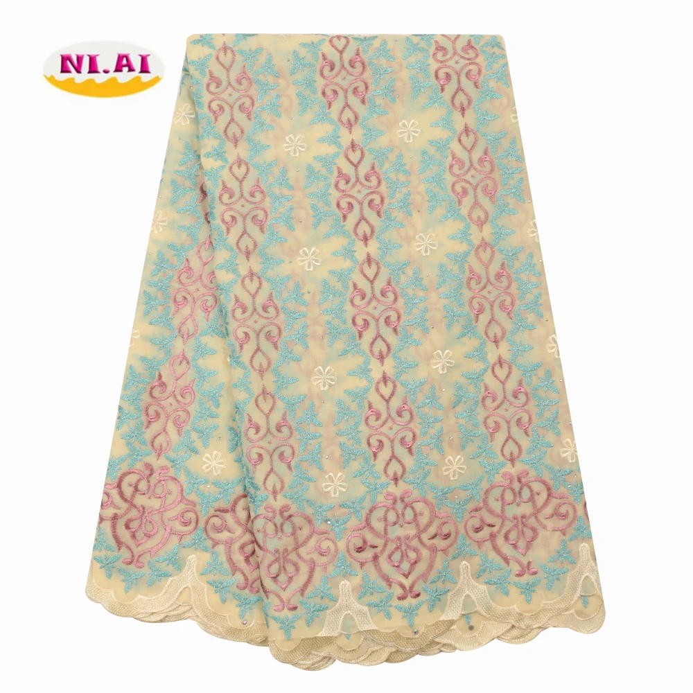 NIAI швейцарская вуаль кружева в Швейцарии африканская кружевная ткань 2020 высокое