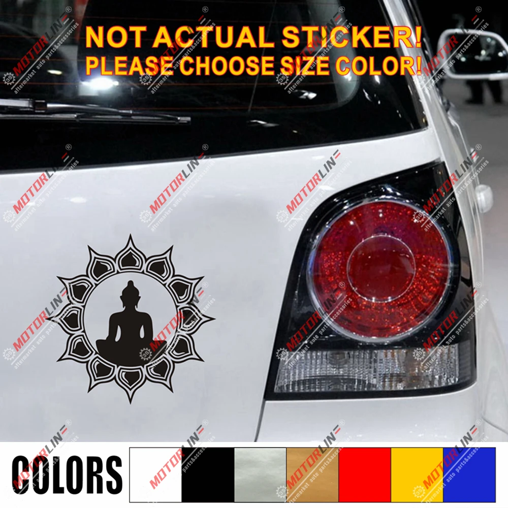 Будда дзен йога медитация Лотос наклейка автомобиль винил буддизм в