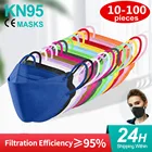 Маска рыбья ffp2 KN95, многоразовая маска ffp2, респиратор, маска для взрослых Kn95, маска с рыбьим ртом fpp2