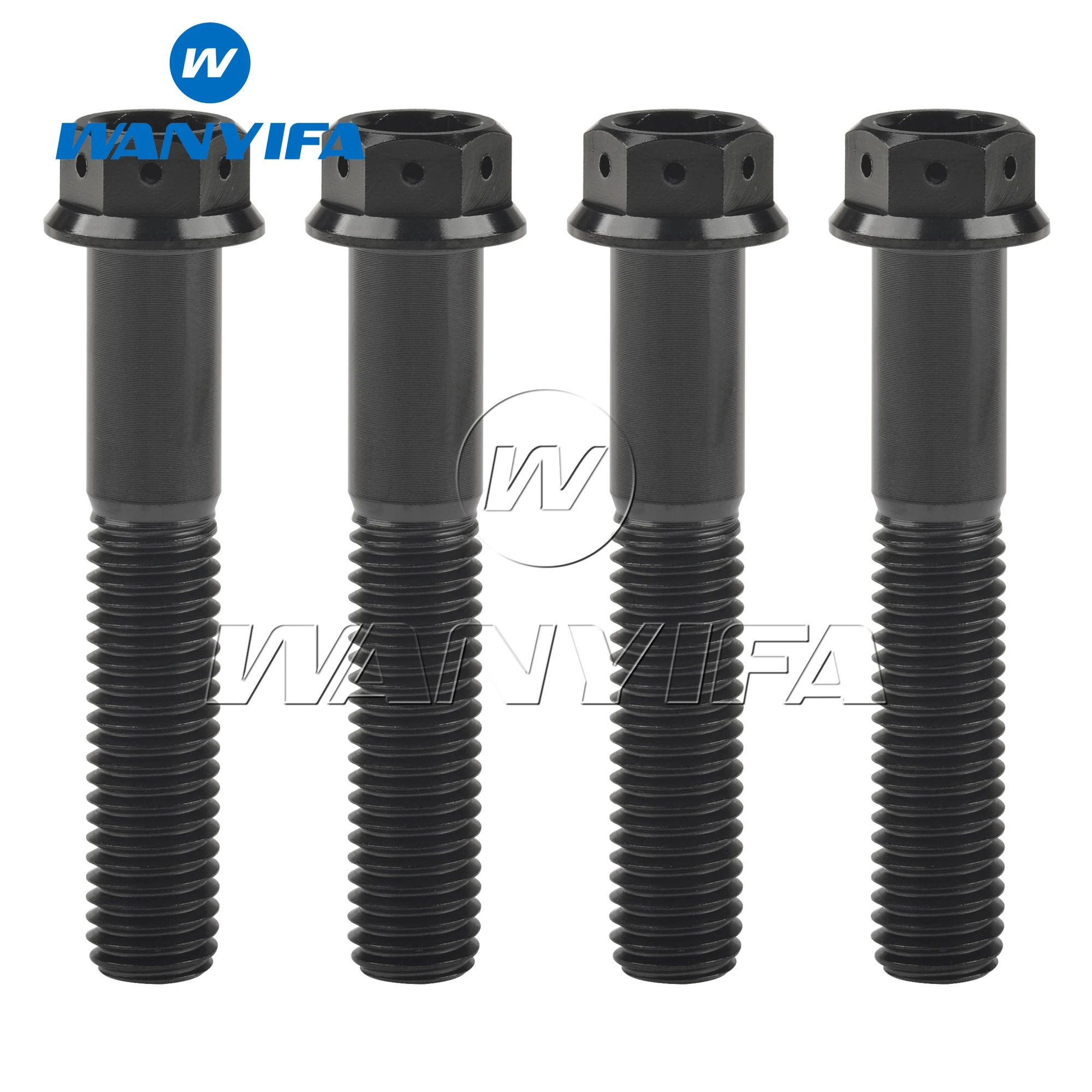 

Титановый болт «Wanyifa» M10x20 25 30 35 40 45 50 55 60 65 70 75 80 85 90 мм, фланцевый винт с шестигранной головкой для мотоцикла, сменный, 4 шт.