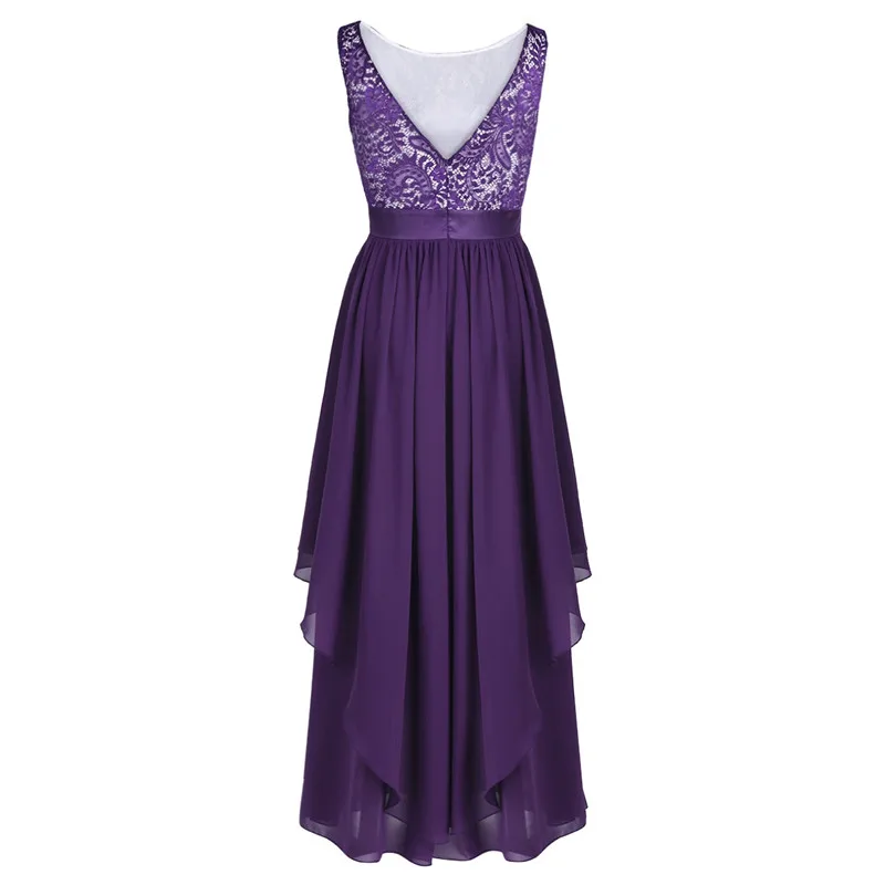 Женское шифоновое коктейльное платье без рукавов с V образным вырезом и