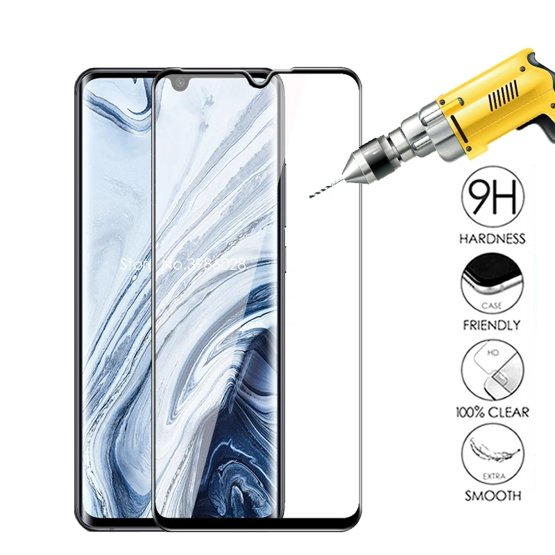 Изогнутое защитное стекло 5D для xiaomi mi note 10 pro закаленное note10 Защитная пленка mi10 не