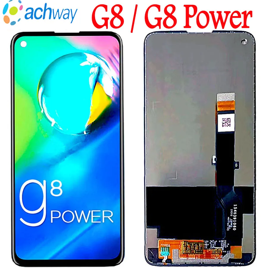 Оригинальный Для Moto G8 мощный ЖК дисплей сенсорный экран дигитайзер XT2045 1 2 сборка