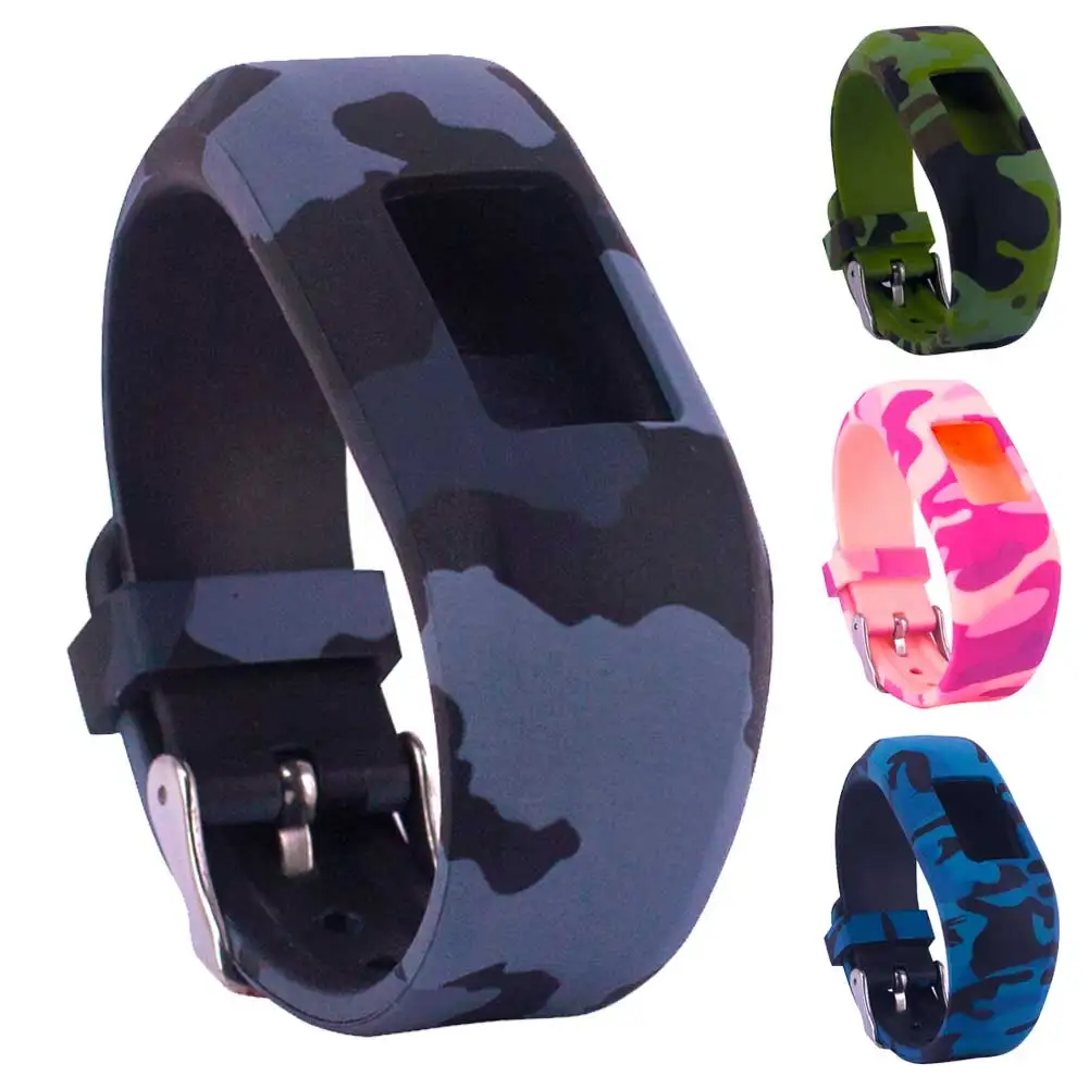 Силиконовый ремешок для часов Carmin Vivofit 3 камуфляжный браслет Garmin vivofit JR сменный