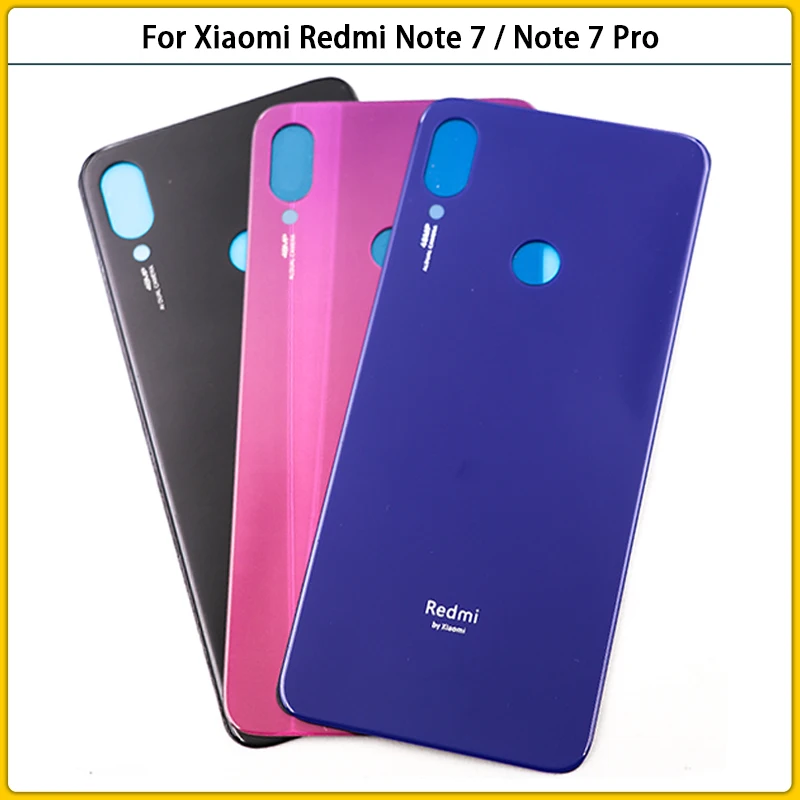 Задняя крышка аккумулятора для Xiaomi Redmi Note7 / Note 7 Pro 3D стеклянная панель задняя