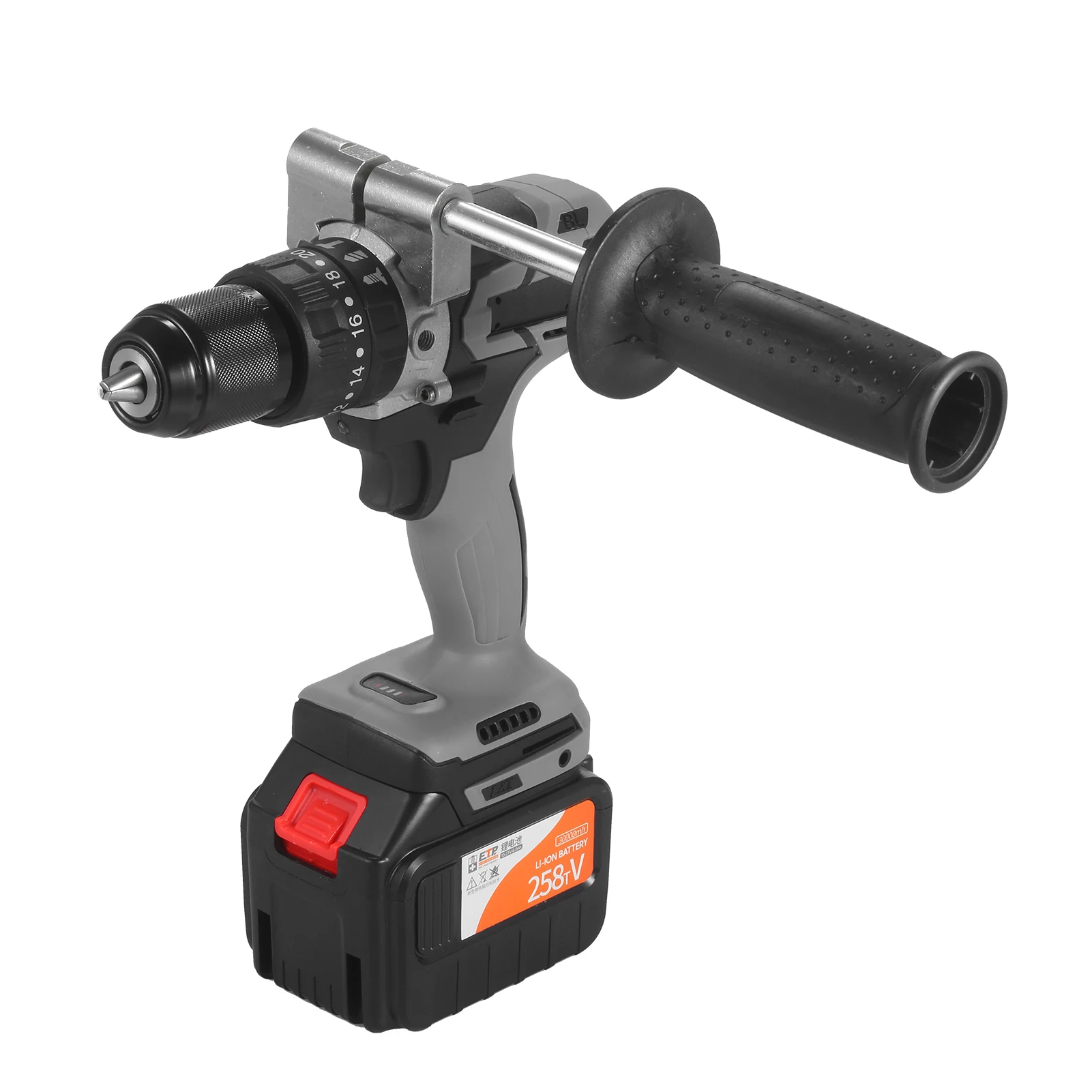 Аккумуляторная дрель-шуруповерт электрическая Ударная дрель с переменной