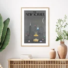 Обложка журнала New Yorker, постер на холсте 1979, картина Манхэттен, искусство оформления интерьера гостиной, офиса, дома