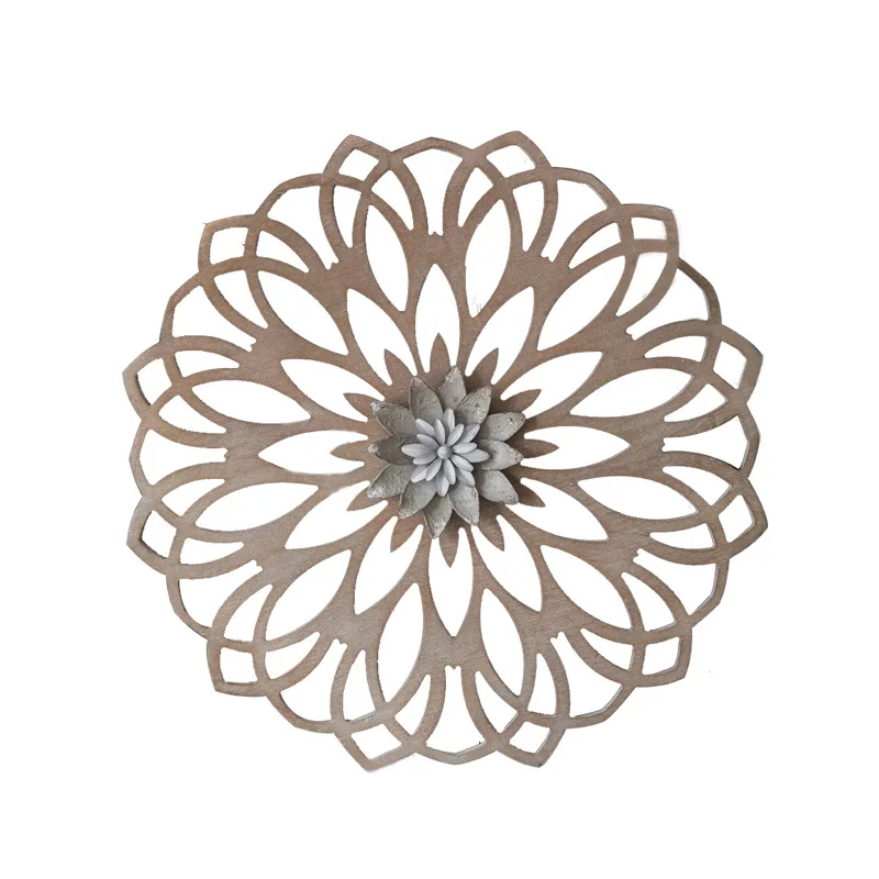 Кованое железное украшение для стен в американском ретро стиле кантри, аксессуары для спальни, деревянное резьбовое ремесло, персонализированное украшение Wanddeko