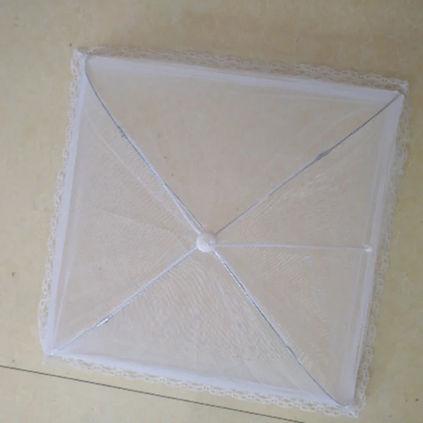 

6Pcs Large -Up Mesh Sn Food Cover Tent Umbrella Reusable And Collapsible Outdoor Picnic Food Covers Mesh Food Cover Net