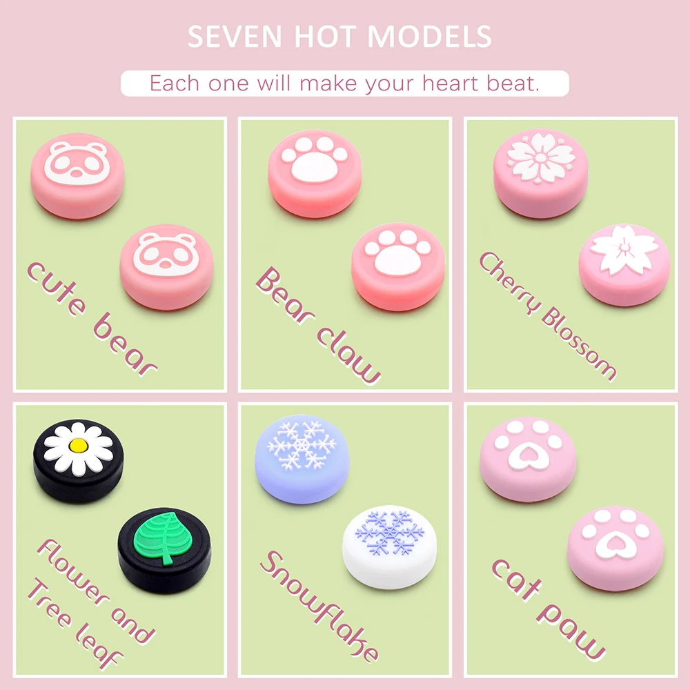 Милый медведь Nintendo switch Joy-Con фиксирующими проезд захваты для шапки Kawaii