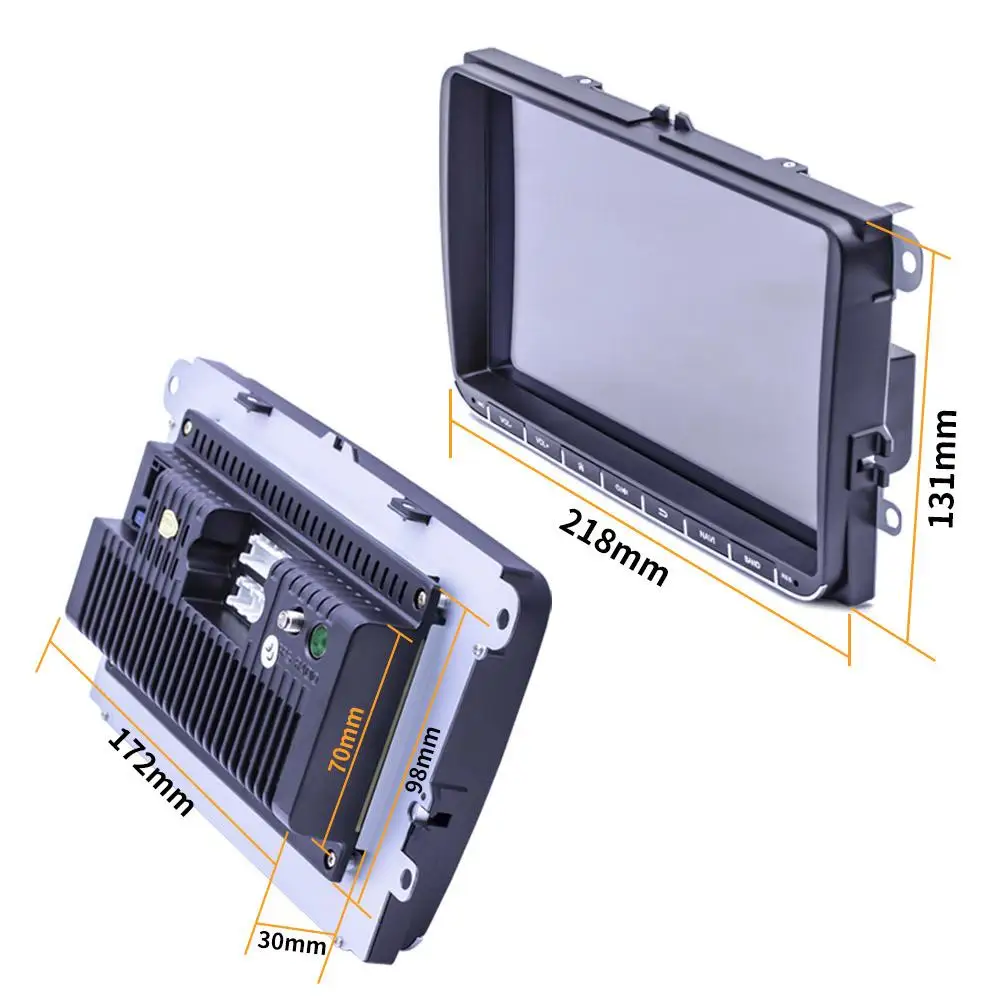 9-дюймовый автомобильный GPS-навигатор Wi-Fi Bluetooth радиоприемник Android 8 1 16G HD сенсорный