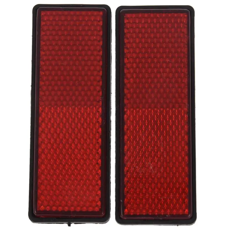 Универсальные прямоугольные красные отражатели для мотоциклов квадроциклов