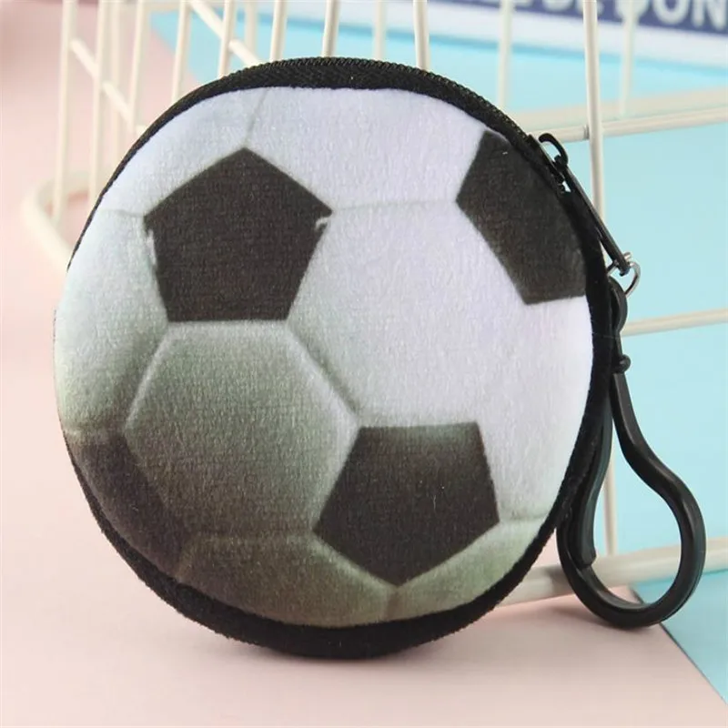 football Креативный 3D плюшевый Кошелек для монет имитация фруктов сумка для монет милые портативные весы с крюком Дамский мини бумажник для монет - Цвет: football