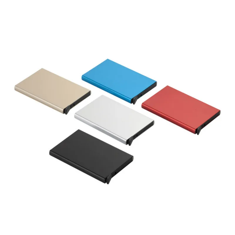 

Unisex Metal Business Card Holder Creative Aluminum Holder Metal Box Men Credit Business Card Case Wallet Multicolor Bag