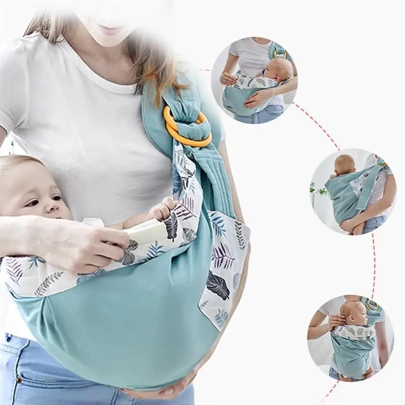 Baby Wrap Newborn Sling Dual Use Infant Nursing Cover Carrier Mesh Fabric Breastfeeding Carriers Up To 33 Lbs (0-36M) | Мать и ребенок