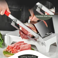 manual freeze meat slicer meat cutting machine automatic meat delivery frozen beef mutton roll meat food slicer machine