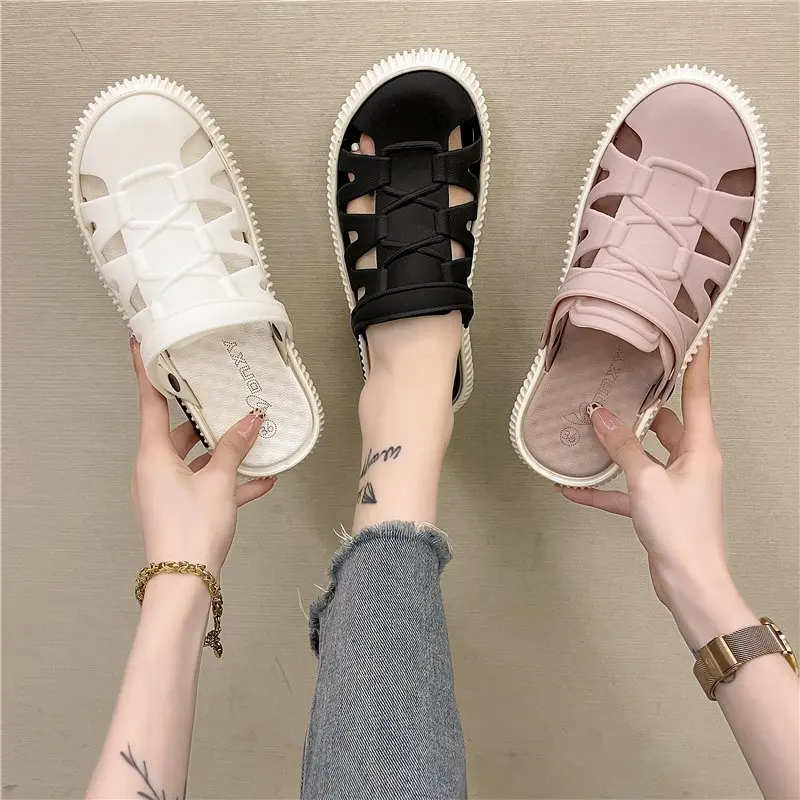 

Women's Summer Slippers Women's Sandal Flats Comfortable Woman Sandals Non Slip Soft Slippers Hollow Out Fashion Beach Slippers