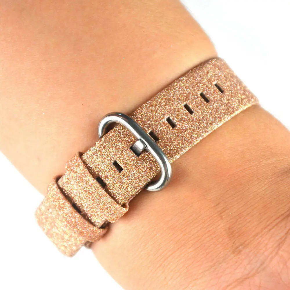 Блестящий Мощный Кожаный шикарный роскошный ремешок для наручных часов браслет