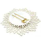 Отличный коврик для стола из ПВХ, тонкая работа, в форме цветка, в форме цветка, декоративный коврик для чашки