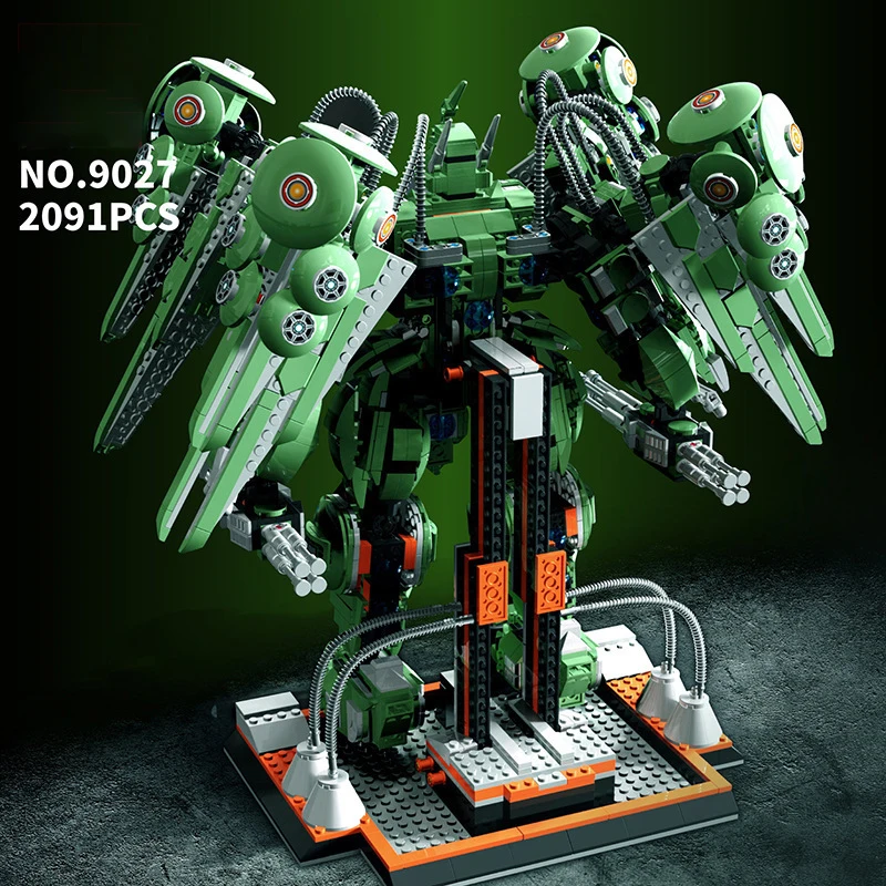 Billig 2091Pcs Roboter Technologie Serie Kshatriya Mecha Krieger Modle Iron Man Bausteine Pädagogisches Spielzeug Kinder Kind FriendGift MOC