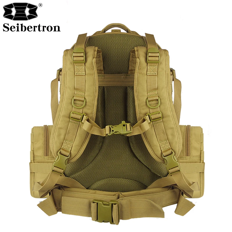 Seibertron 50L Molle Высокая емкость Водонепроницаемый Mochila Militar Тактический штурмовой