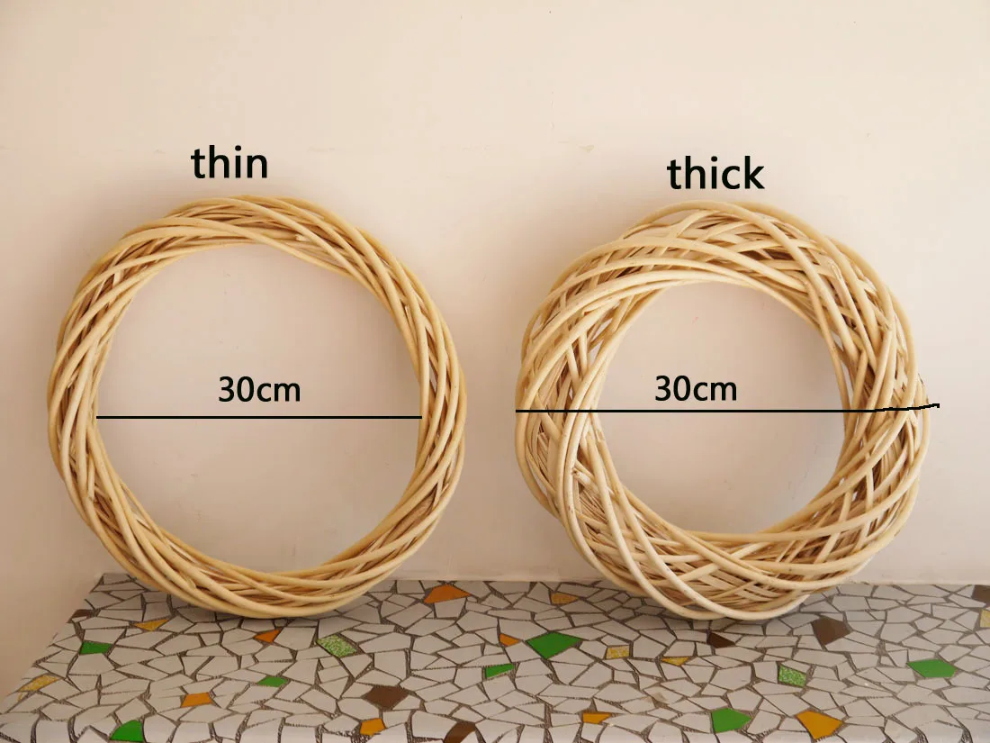 Праздничное украшение плетеная гирлянда толстая|willow wreath|christmas ornament wreathwreath christmas |