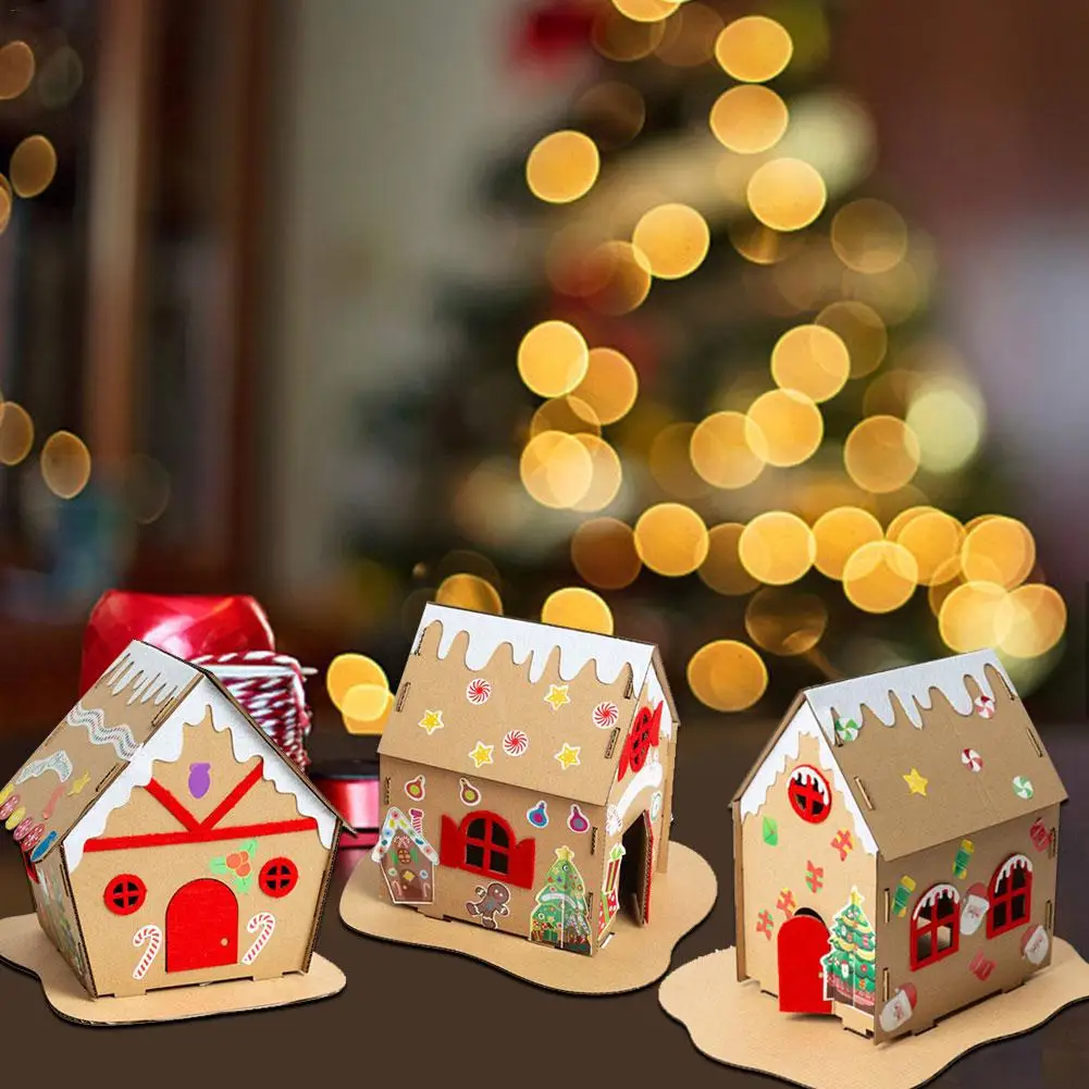 DIY Рождественский светильник ed Little House пластиковый светильник-Свеча на