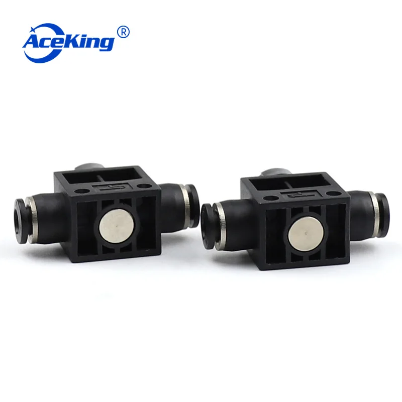 HVFF ручной клапан черный пневматический поделки быстрое частей соединение ПУ