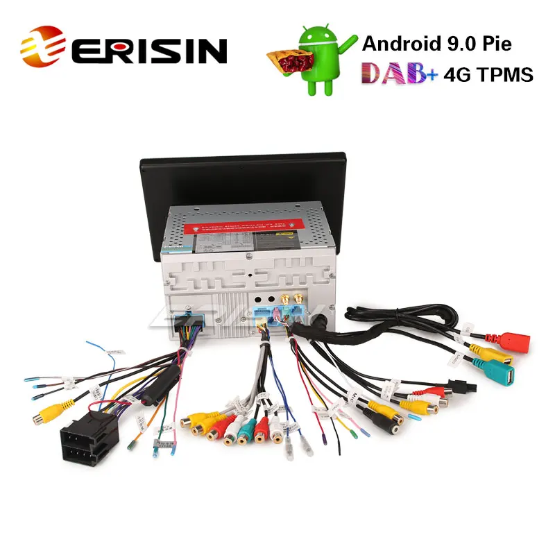 Erisin ES2910U 10 1 &quotAndroid 9 0 автомобильный стерео GPS WiFi DAB +/DVR/DTV IN DVD OBD Sat Nav 4G
