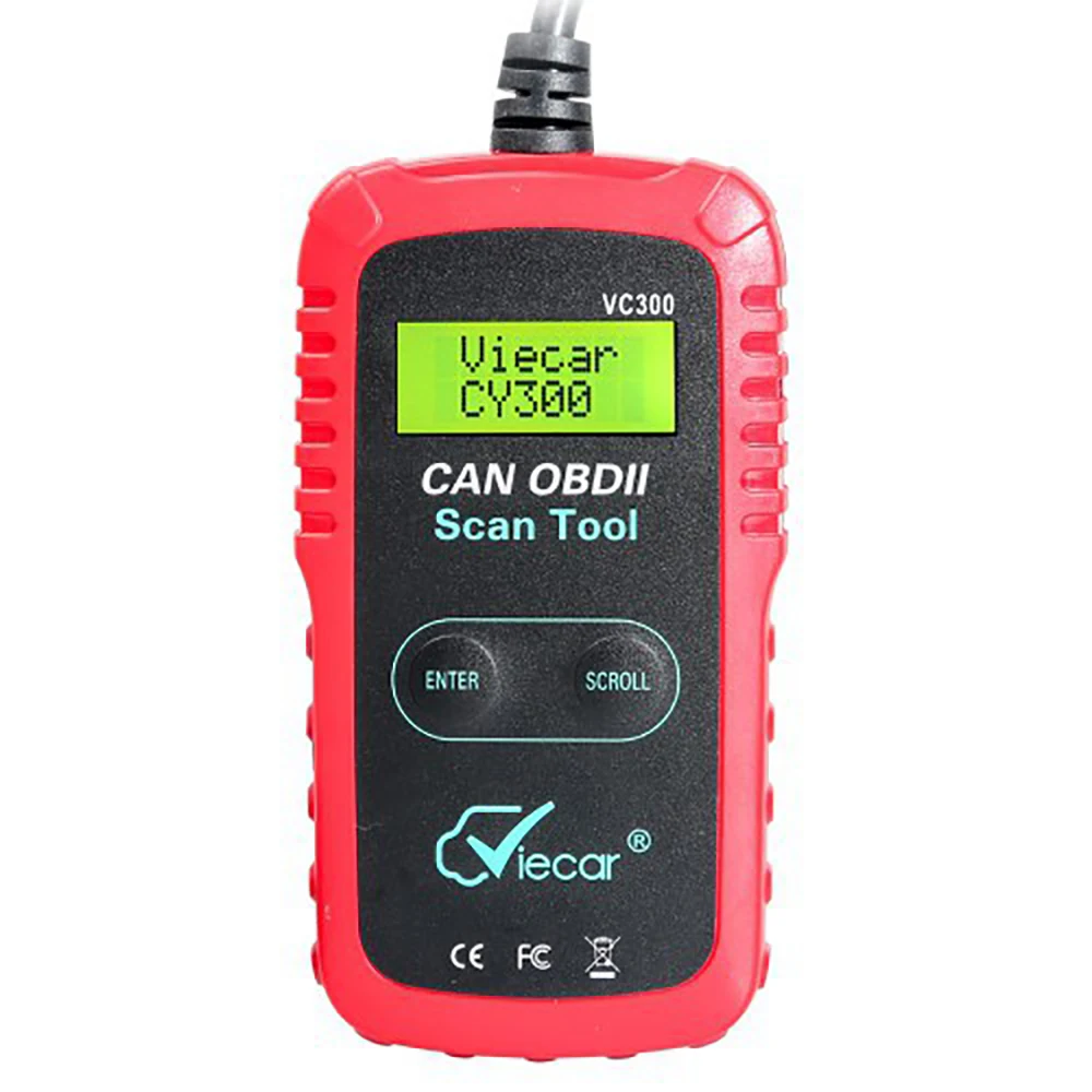 Автомобильный сканер VC300 CAN BUS OBD2 считыватель ошибок OBDII тестер неисправностей
