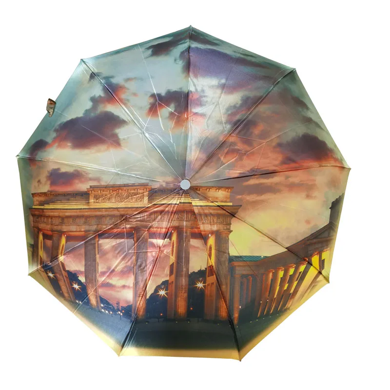 зонт Женский автомат роскошный дизайн красочные сильный Водонепроницаемый