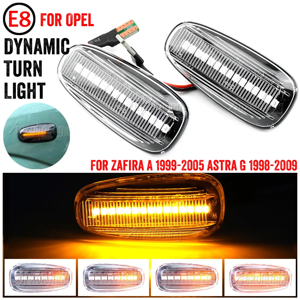 

flowing Led Dynamic Turn Signal Light For Opel Zafira A 1999-2005 For Opel Astra G 1998-2009 Side Marker Light Sequential Blinke