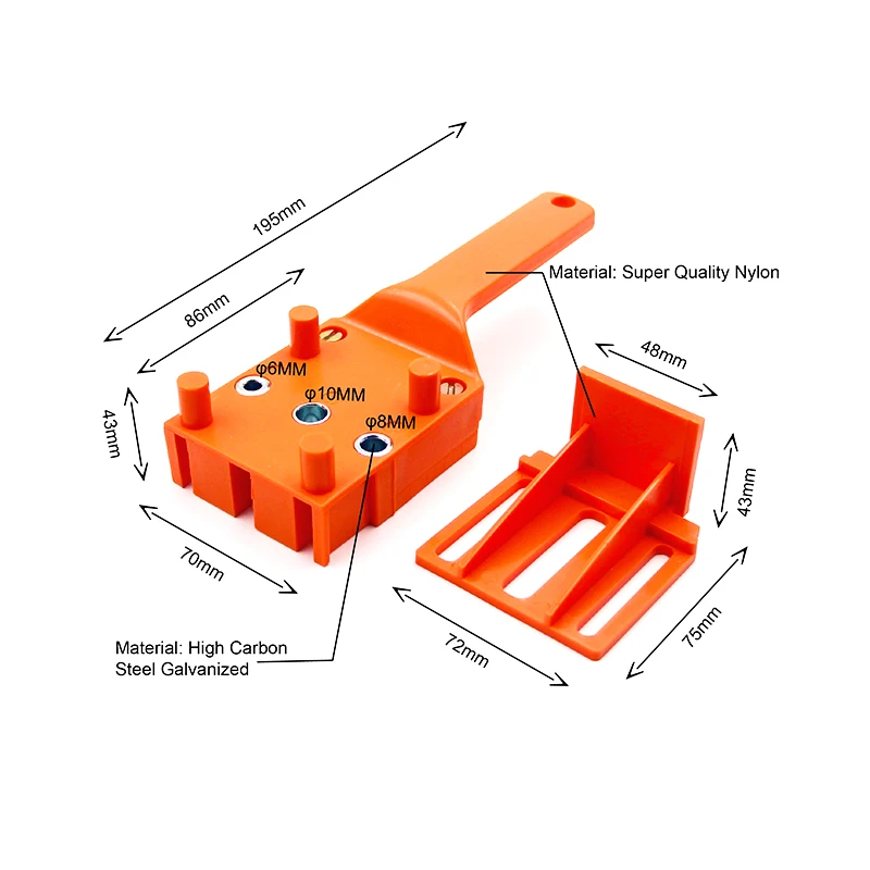 8 шт. Самоцентрирующиеся направляющие для сверления 6/8/10 мм|Сверла| |