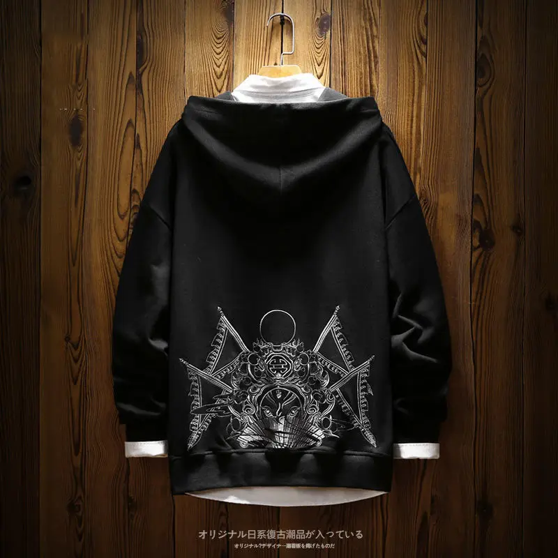 

Guochao Chinese Style Drama Embroidered Hoodie Men's National Hoodie Lazy Coat
