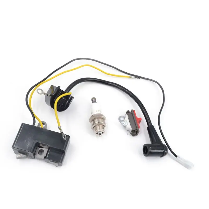 2 части Комплект модуля катушки зажигания набор свечей для husqvarna 61 162 266 Jonsered 630 670