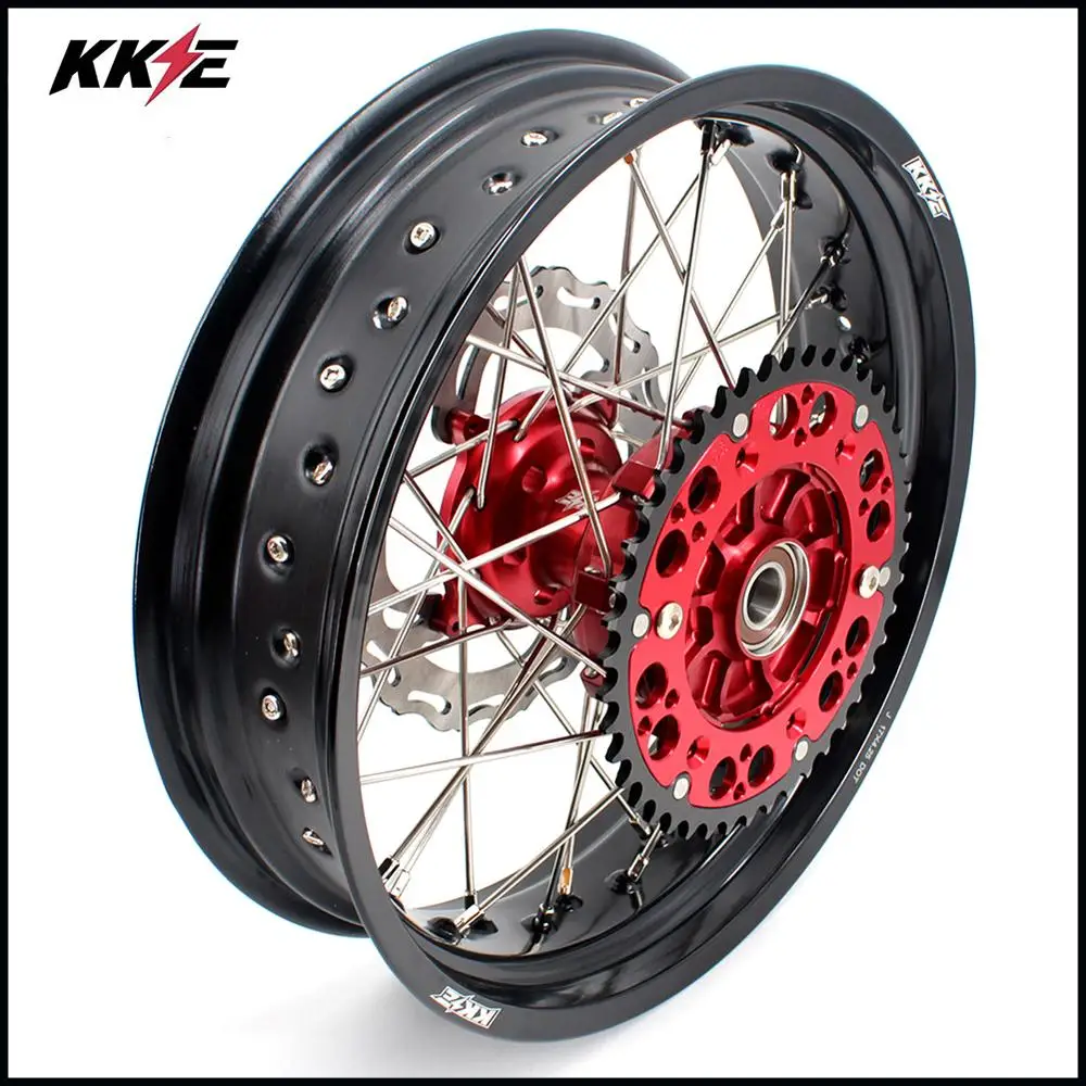 ККЕ 3,5 и 4,25 17 дюймов XR400R 1996-2004 XR600R 1991-2000 CUSH привод Supermoto колесные диски Набор для HONDA задний диск 220 мм