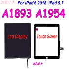 ЖК-дисплей 9,7 дюйма для iPad6 iPad 6 2018 A1893 A1954, сенсорный экран, дигитайзер, передняя стеклянная панель для iPad 9,7 2018, сменный ЖК-дисплей