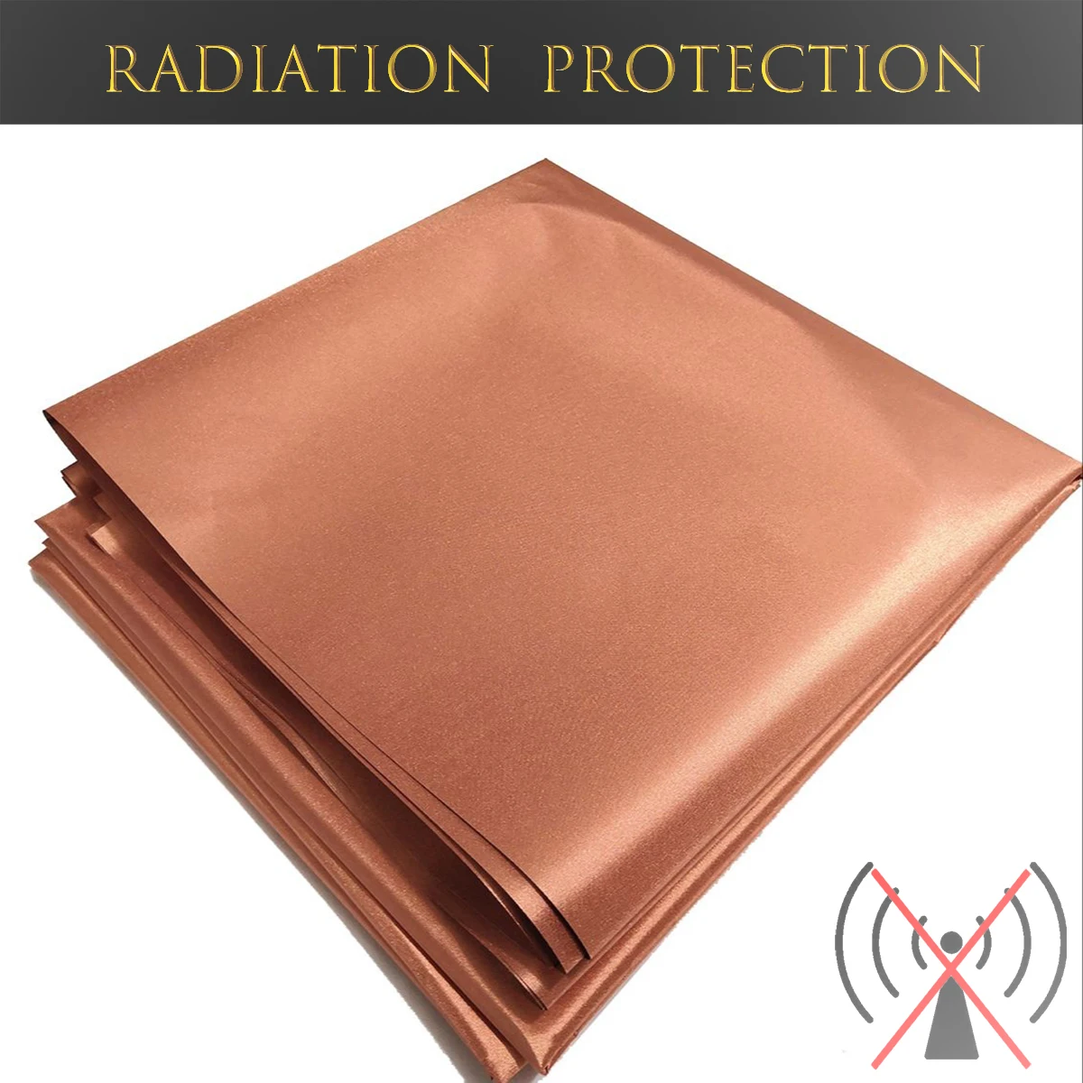 

Faraday Cloth Conductive Copper Fabric Reduce EMF/EMI Protection Material Blocking RFID/RF Shields Signals (WiFi, Phone)