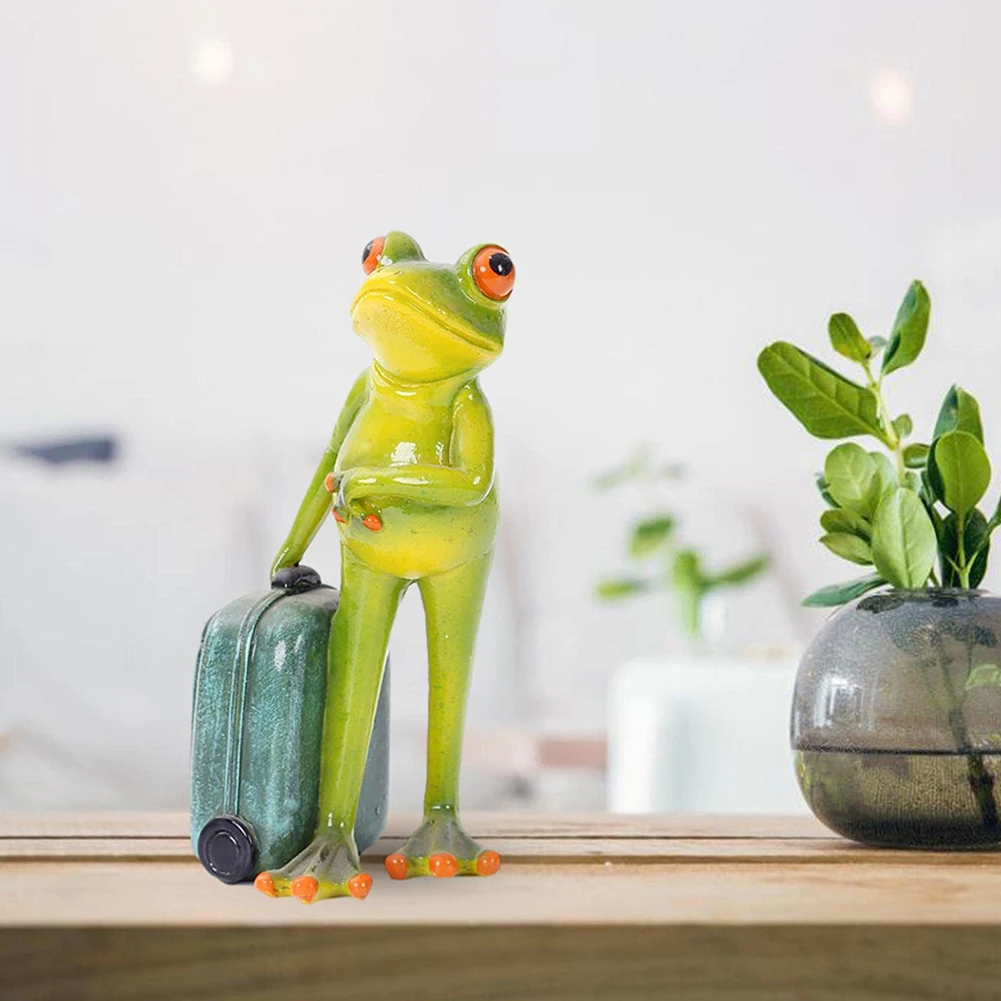 

Yoga Frog Statue Resin Crafts Desktop Ornaments Cute Frog Figurine Garden Animal Frog Statue Decoration Creativity Gifts