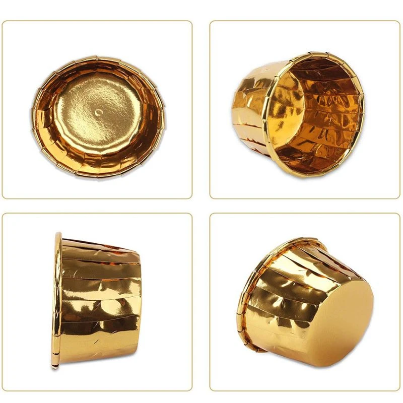 

50pcs Muffin Cupcake Paper Cup Oil-proof Cake Lining Baking Tray Tray Box Wedding Party Cupcake Paper Cup Wrapping Paper Kitchen