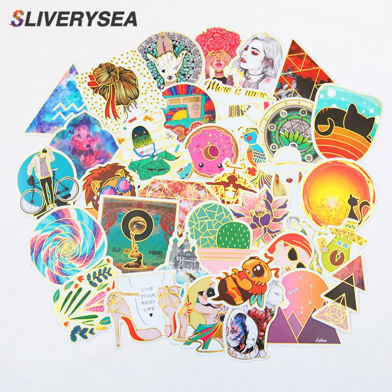 35 шт./компл. наружная бронзовая наклейка животные ПВХ граффити автомобиль для