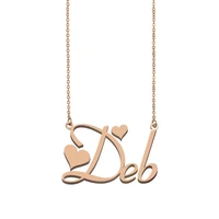 deb name necklace custom name necklace for women girls best friends birthday wedding christmas mother days gift