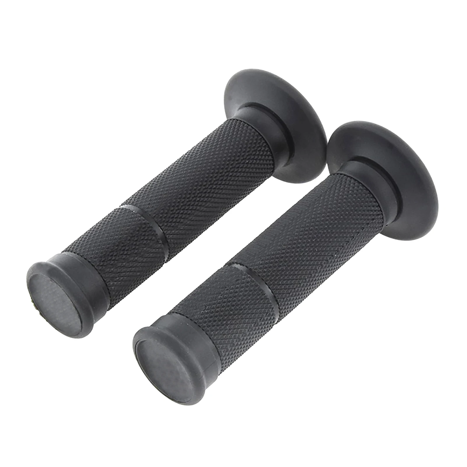

1pair Motorcycle Handlebar Grips Rubber Sleeve Touring Safe Protective Black Durable Replacement Parts Practical Non Slip Fixed