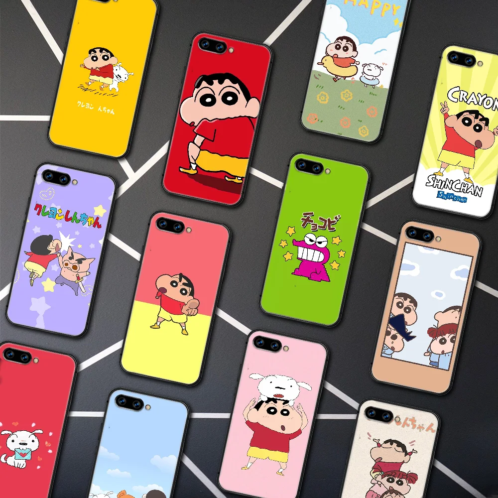 

Cartoon Cute Crayon Shin-chans Phone Case Cover Hull For HUAWEI Honor 6A 7A 8 8A 8S 8x 9 9x 9A 9C 10 10i 20 Lite Pro black Cover