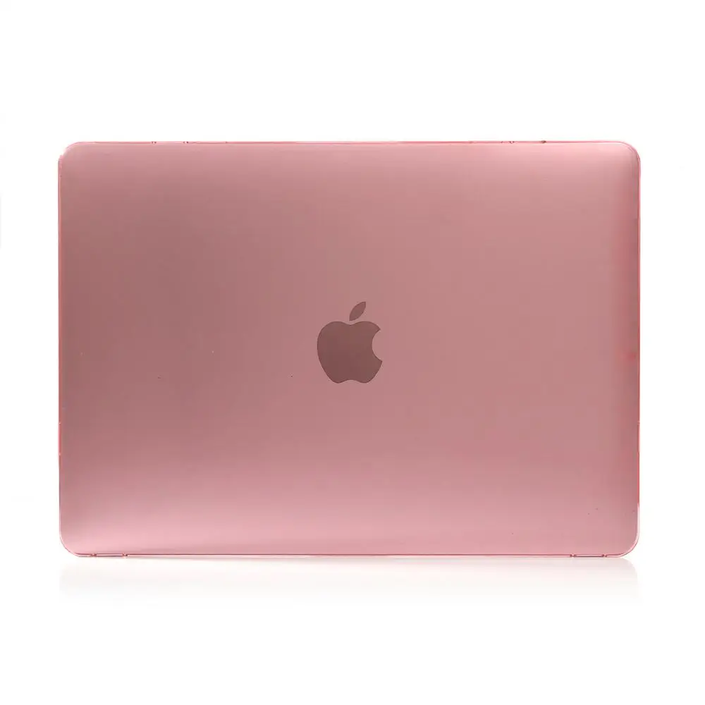 pink Кристальный Жесткий Чехол для ноутбука Macbook AIR retina 11 12 дюймов с сенсорной панелью для Macbook New Pro 13 15,4 оболочка A2159 A1932 ID - Цвет: pink