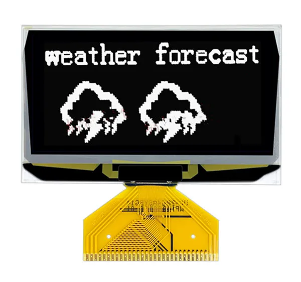 2.42 inch 31PIN SPI Yellow OLED Display Screen SSD1309 Drive IC 128*64 Parallel / I2C Interface | Электронные компоненты и