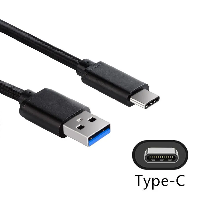 0 2 м/1 м/2 м/3 м Плетеный usb кабель с портом типа c для Huawei мат 30 20 Pro Xiaomi Mi 8 9 Lite 10 6X A3 Redmi